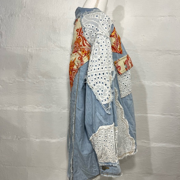 POL PATCHWORK BUTTON SHIRT - Picture 11 of 16